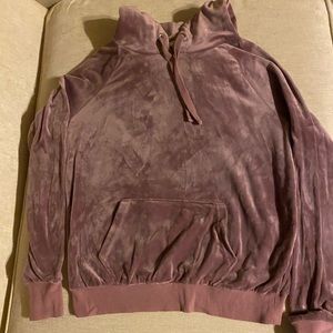 Soft, velvety hoodie